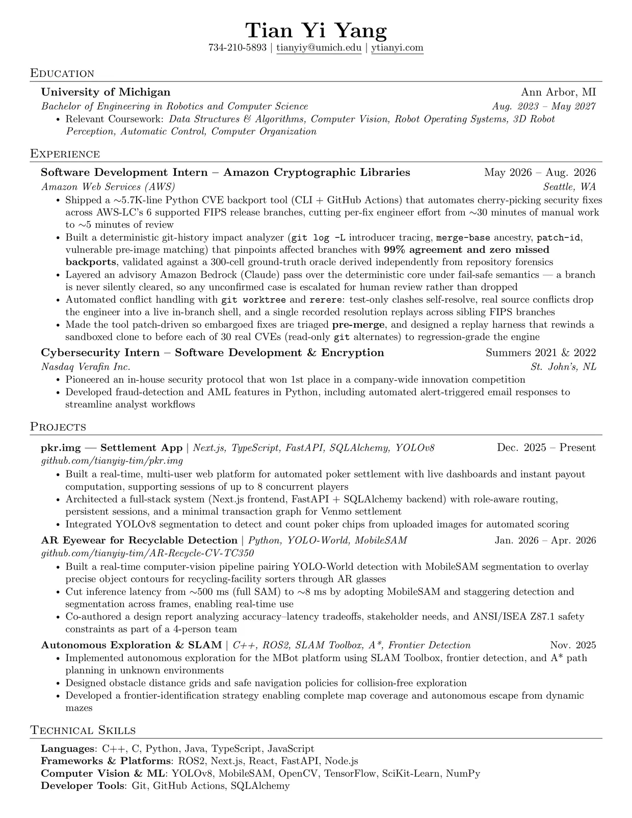 Resume, one page. The same document is linked below as a PDF.